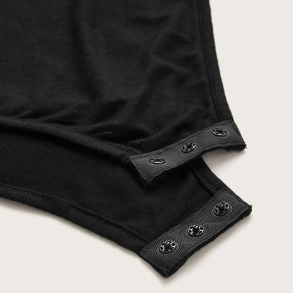 Plus Size One Shoulder Wrap Ruched Bodysuit - Picture 3 of 6
